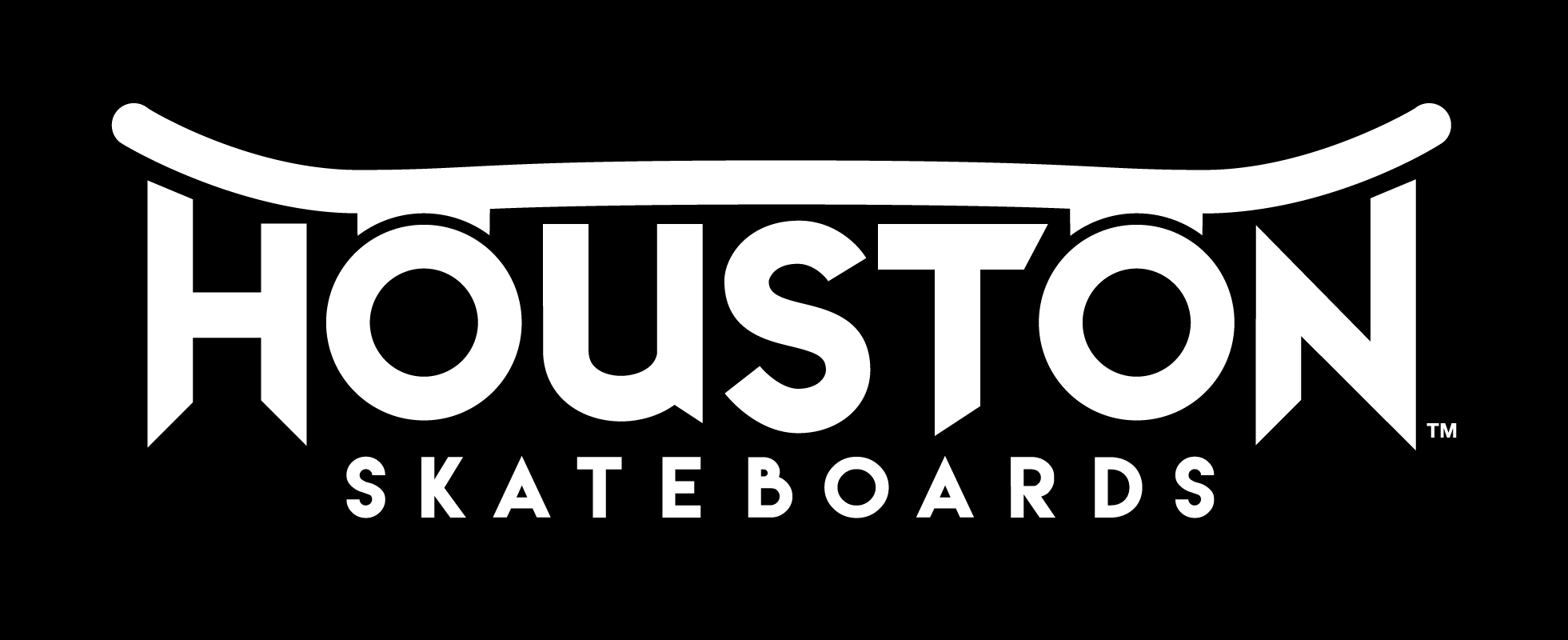 Houston logo white on black