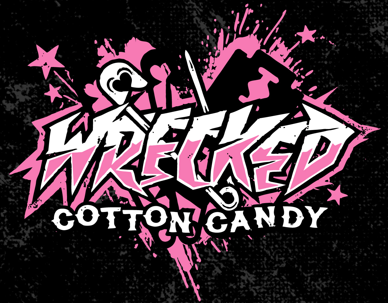 Wrecked Cotton Candy logo