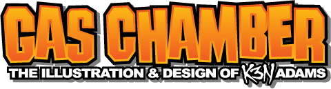 Welcome to the Gas Chamber -- The Illustration and Design of K3N Adams